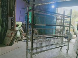 Rectangular Four-Shelf Commercial Plate Rack