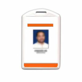 Rectangular Double Sided Sleek ID Card Holder