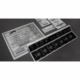 Printed Aluminium Rectangular Label