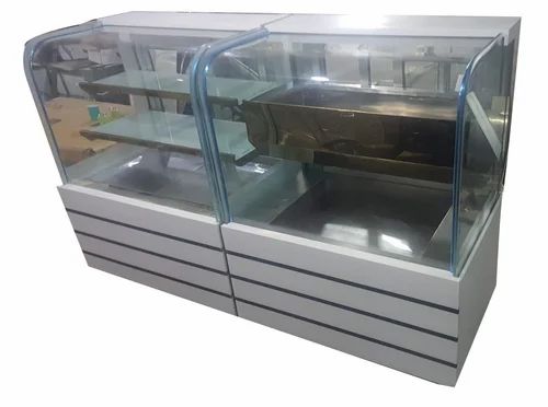 Rectangular Stainless Steel Display Counter
