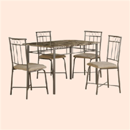 4 Seater Rectangular Wooden Dining Table