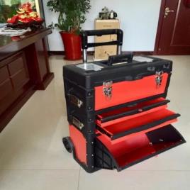 Red Black Mild Steel Industrial Tool Cart