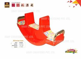 Red FRP See Saw 03 Seater