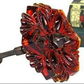 Red Glass Curtain Tie Back Holder