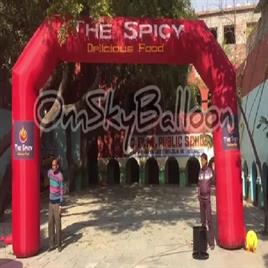 Red Nylon Inflatable Arch