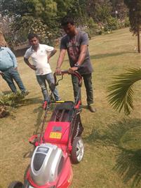 Adjustable Speed Red Lawn Mover