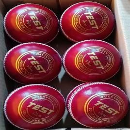 Men's Red Leather Cricket Ball