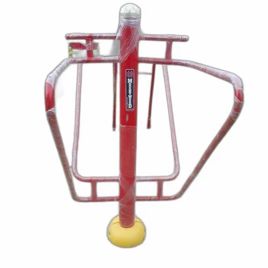 Red Mild Steel Outdoor Gym Bar