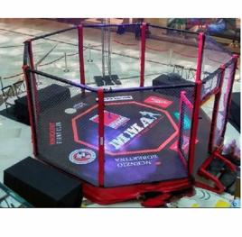 Red MMA Fighting Cage