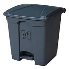 Red Plastic Foot Pedal Bin