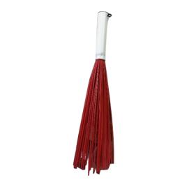 Red Household Plastic Stick Broom