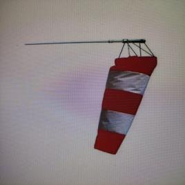 Industrial 6ft Red Polyester/Nylon Windsock