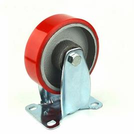 Red Stainless Steel Polyurethane Caster