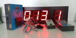 Red LED Wall Mount Queue Machine