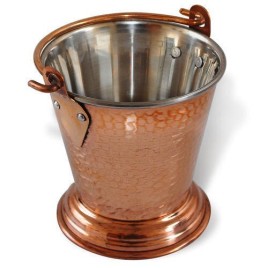 Copper Steel Serving Bucket