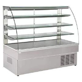 Two Shelf SS Finish Refrigerator Case