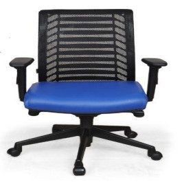Black Workstation Fabric Office Chair