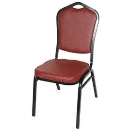 Dark Brown Steel Banquet Chair