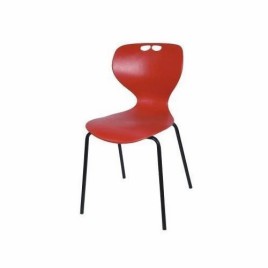 Red Cafeteria Chair, Polypropylene