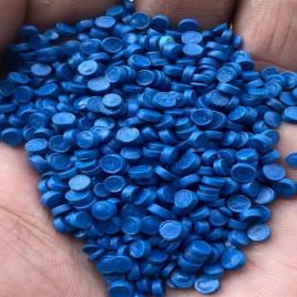 Reprocessed Blue HDPE Granules, 25kg