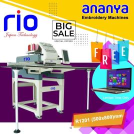 Rio Single Head Embroidery Machine R1201