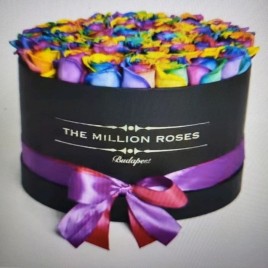 Rose Bouquet Round Paper Packaging Box