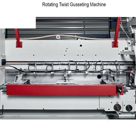 Automatic Rotating Twist Gusset Machine