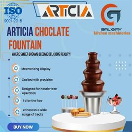 Round Articia Chocolate Fountain Machine 50kg/Hr