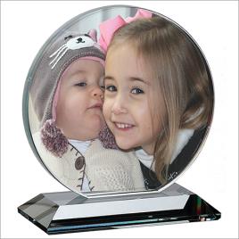 Round Crystal Photo Frame