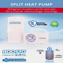 Round Glass Lined Tank Heat Pump