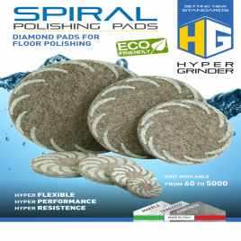 Round Spiral Polishing Pads for Marble