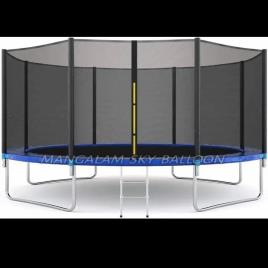 Round Mild Steel Exercise Trampoline