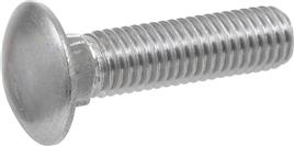 Stainless Steel Carriage Bolt, 3-Inch Length