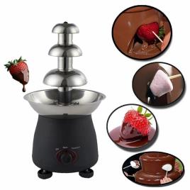 Round Stainless Steel Electric Chocolate Fountain 3 Steps