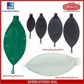 Rubber Rebreathing Bag Reservoir Black