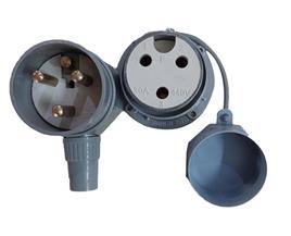 SELVO 30A TPN Metal Industrial Plug and Socket