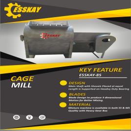 1 Ton/Hr Semi-Automatic Cage Mill Screening Machine