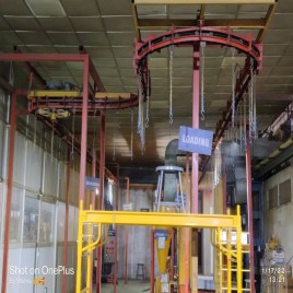 Semi-Automatic Mild Steel Overhead Conveyor for Painting