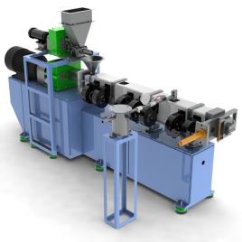 MS Single Screw Extruder Machine, Semi-Automatic