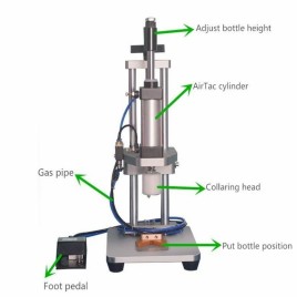 Perfume Bottle Collar Fitting Machine, Pneumatic