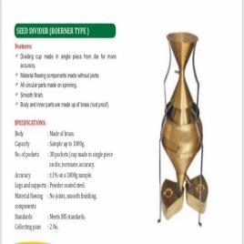 Semi-Automatic Powder Coated Grain Divider