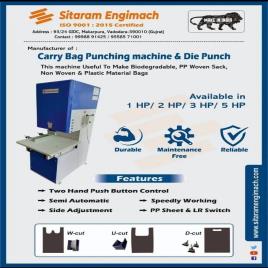 PP WOVEN SACK bag punching Machine, Semi Automatic