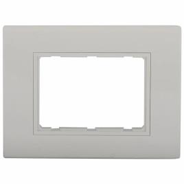 White Polycarbonate 3 Module Plate
