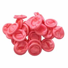 Small Peach Rubber Anti Static Finger Sleeves