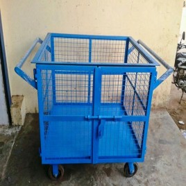 Mild Steel Box Handling Trolley, Model SKF-61
