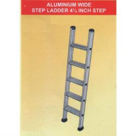 Silver Anodised Aluminium Wide Step Ladder