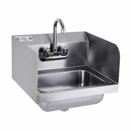 Silver SS Wall Mounted Wash Sink