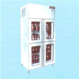 Silver Four Door Display Cooler Equipment