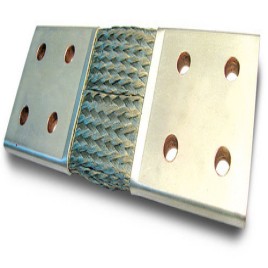 SILVER Copper Braided Jumper, 300mm