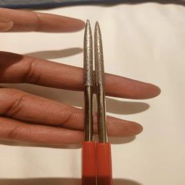 Silver 140mm Diamond Needle Files